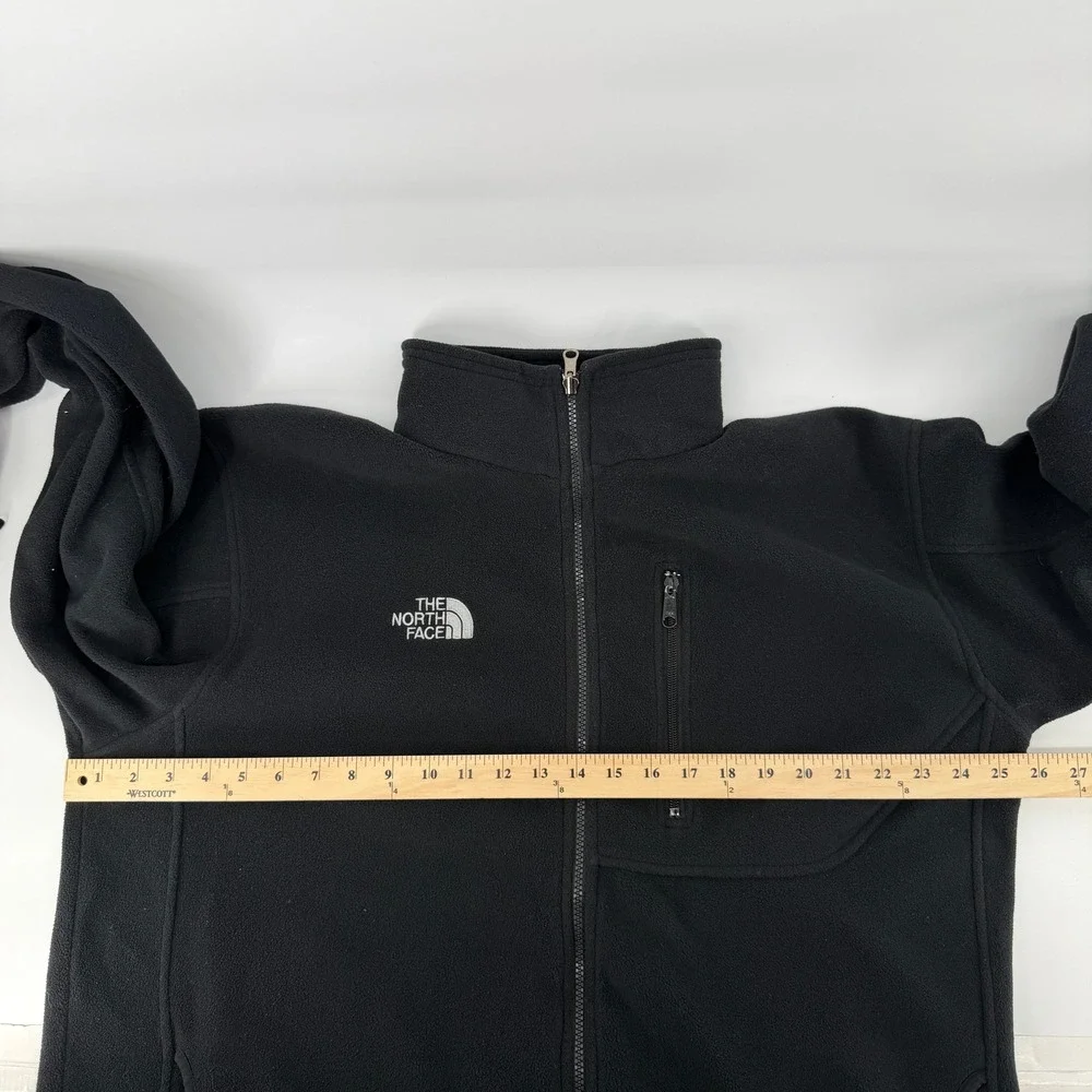 The North Face Fleece Jacket Mens XXL Black Full Zip GORE-TEX Raintex Mock Neck